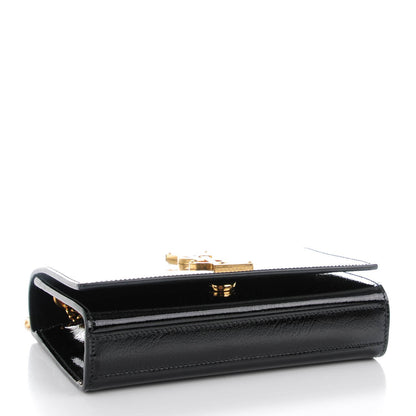 Saint Laurent Patent Small Monogram Kate Satchel Black 4 of 7