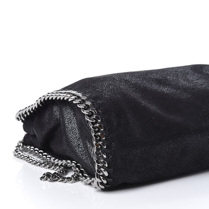 Stella McCartney Shaggy Deer Mini Falabella Fold Over Tote Black 8 of 9