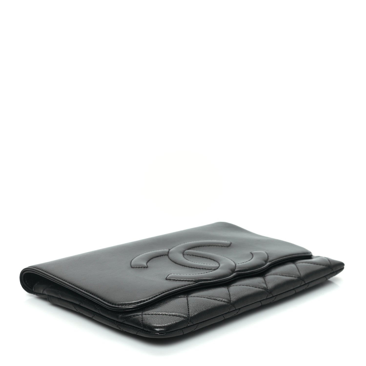 Chanel Goatskin Quilted Timeless CC Clutch Black 4 of 10