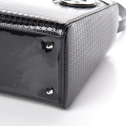 Christian Dior Patent Micro-Cannage Medium Lady Dior Black 9 of 9