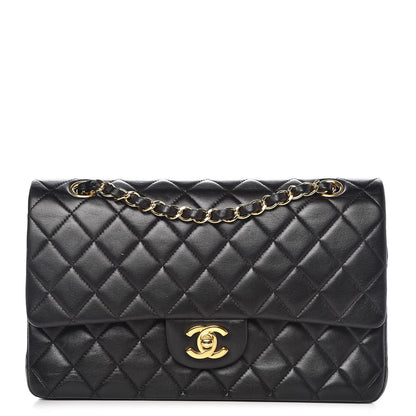 Chanel Lambskin Quilted Medium Double Flap Black 1 of 14