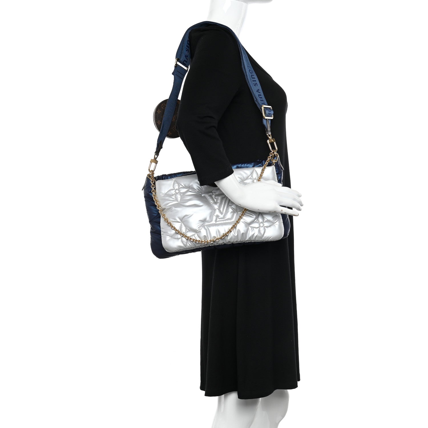 Louis Vuitton Econyl Monogram Pillow Maxi Multi Pochette Accessories Navy Silver 2 of 11