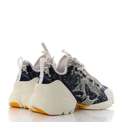 Christian Dior Technical Fabric Tie & Dior Print Womens D-Connect Sneakers 40 Off White 4 of 8