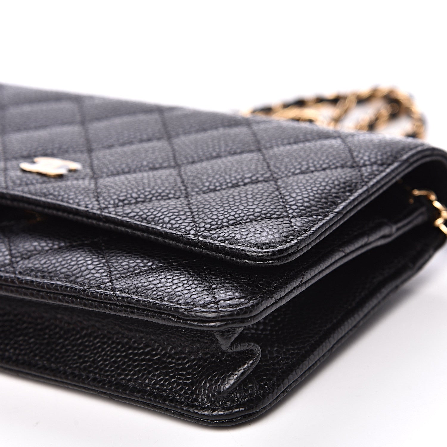 Chanel Caviar Quilted Wallet On Chain WOC Black 9 of 10