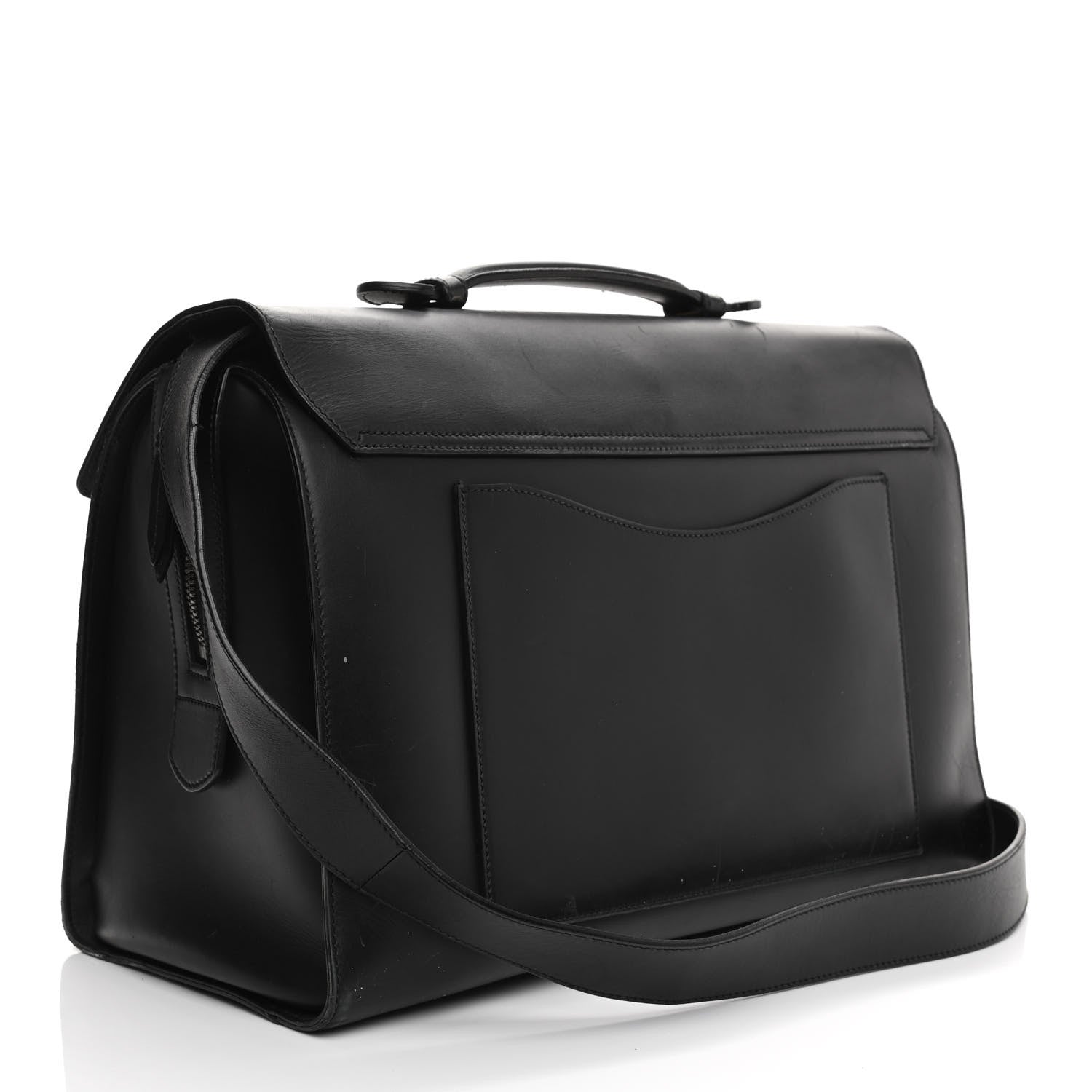 Gucci Calfskin GG Marmont Top Handle Briefcase Black 3 of 21
