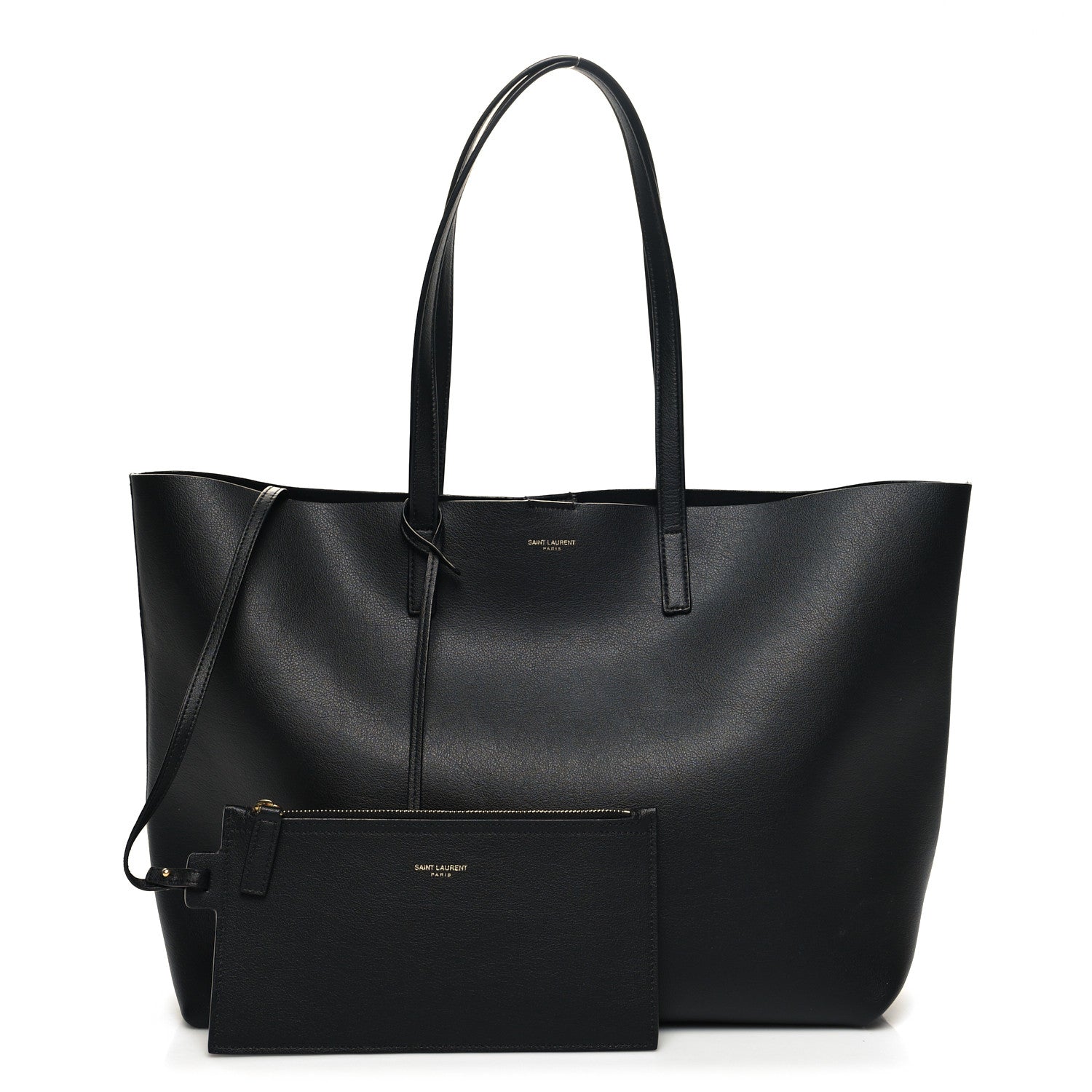 Saint Laurent Calfskin Large Shopping Tote Black 1 of 12
