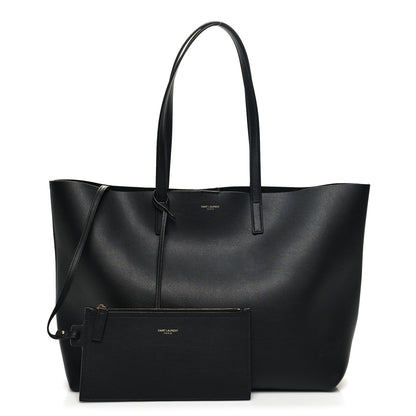 Saint Laurent Calfskin Large Shopping Tote Black 1 of 12