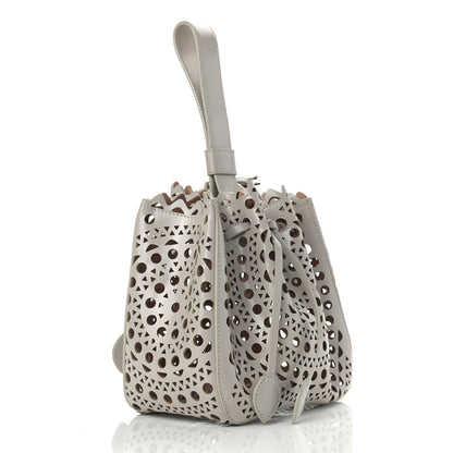 Alaia Calfskin Vienne Rose-Marie 19 Bag Grey 2 of 8