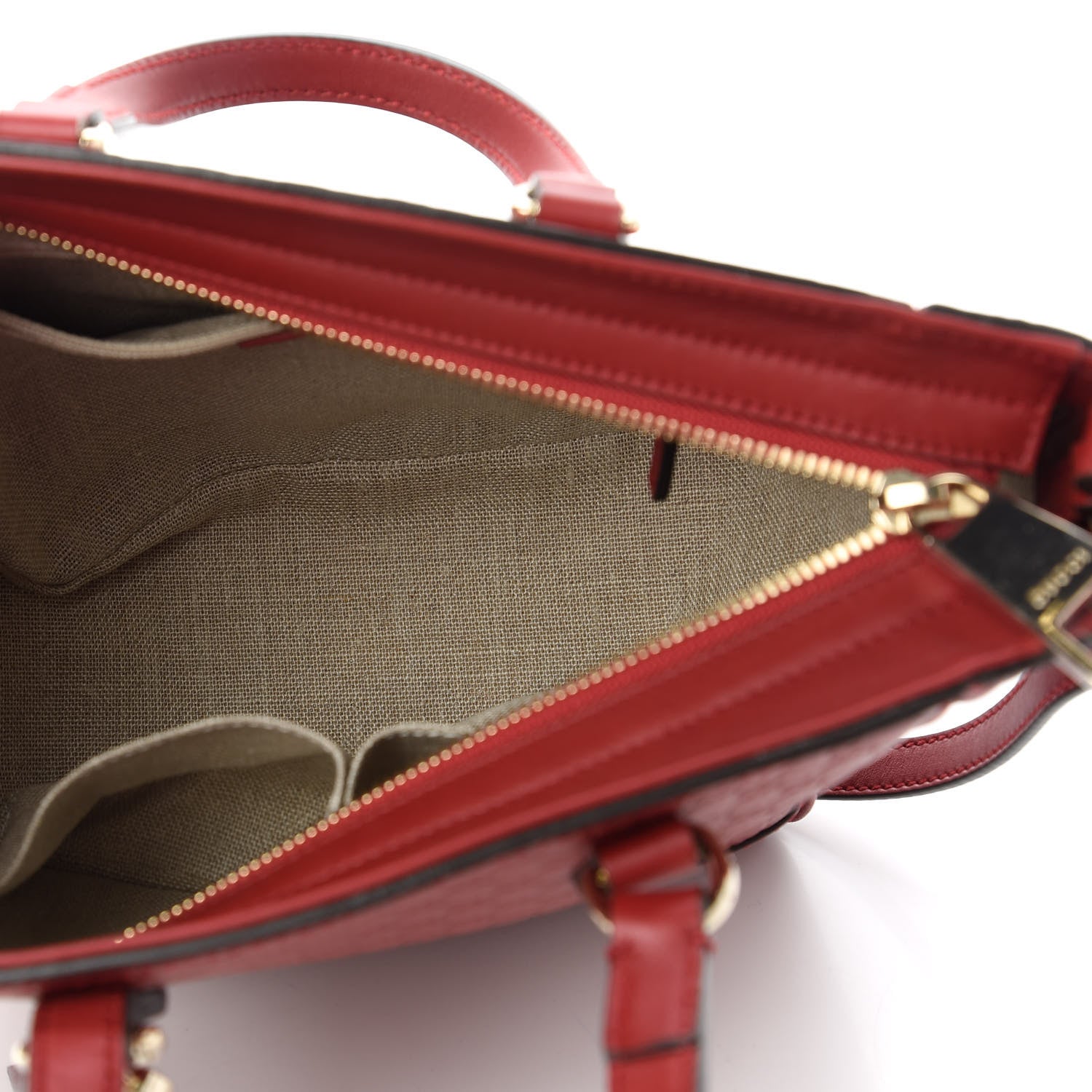 Gucci Microguccissima Small Bree Tote Red 5 of 11