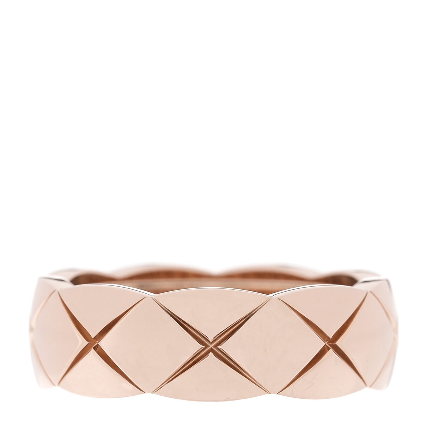 18K Beige Gold Diamond Small Coco Crush Ring 55 7.25