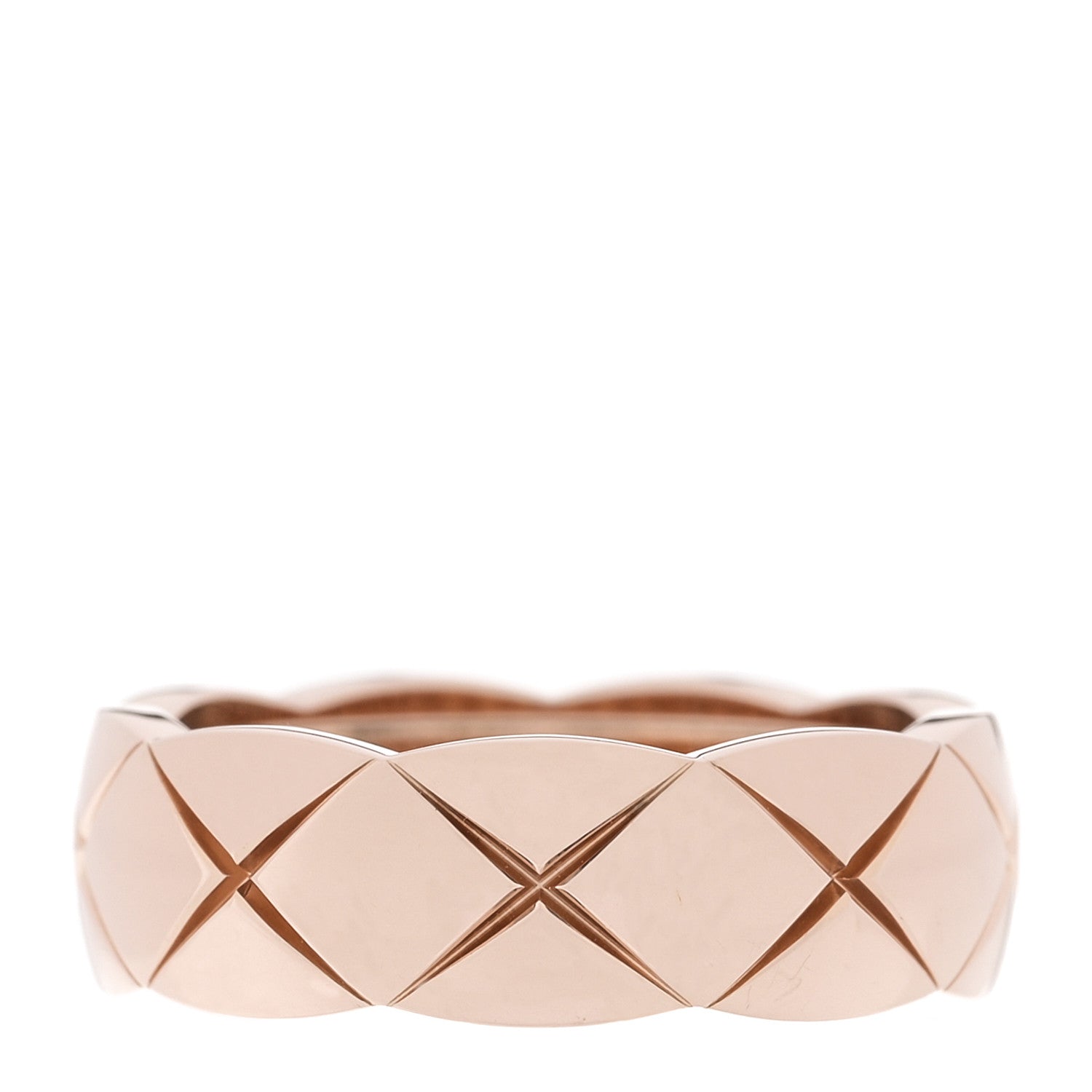 Chanel 18K Beige Gold Diamond Small Coco Crush Ring 55 7.25 3 of 5