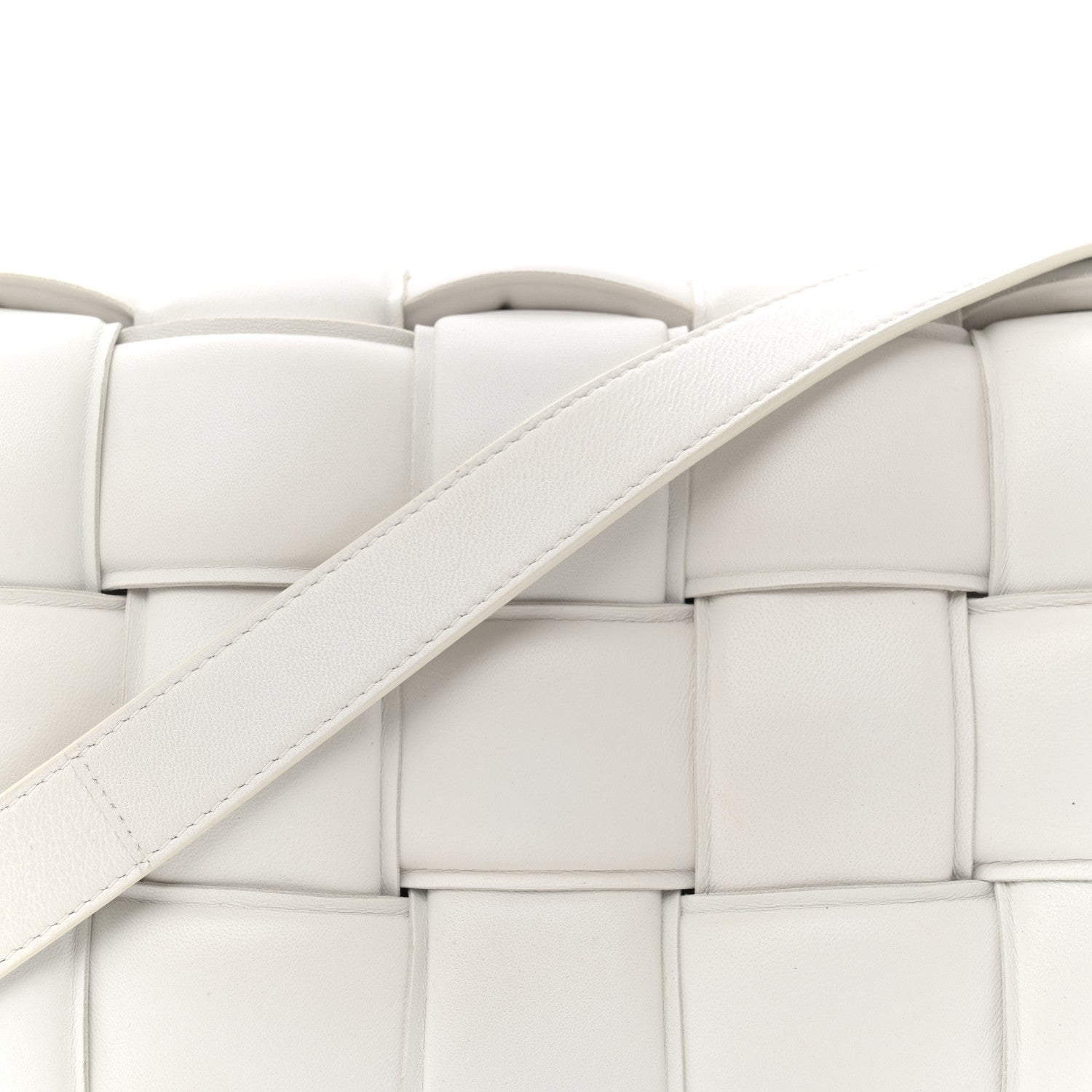 Bottega Veneta Nappa Maxi Intreccio Padded Cassette Crossbody Bag Chalk 8 of 12