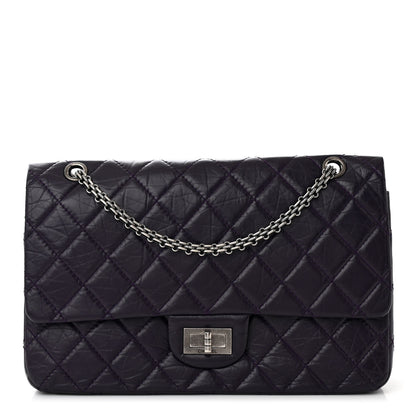 Chanel Aged Calfskin Quilted 2.55 Reissue 227 Flap Dark Purple 1 of 12