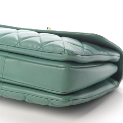 Chanel Lambskin Quilted Small Trendy CC Flap Dual Handle Bag Light Green 9 of 9