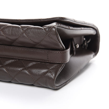 Chanel Metallic Goatskin Large City Rock Flap Brown 9 of 10