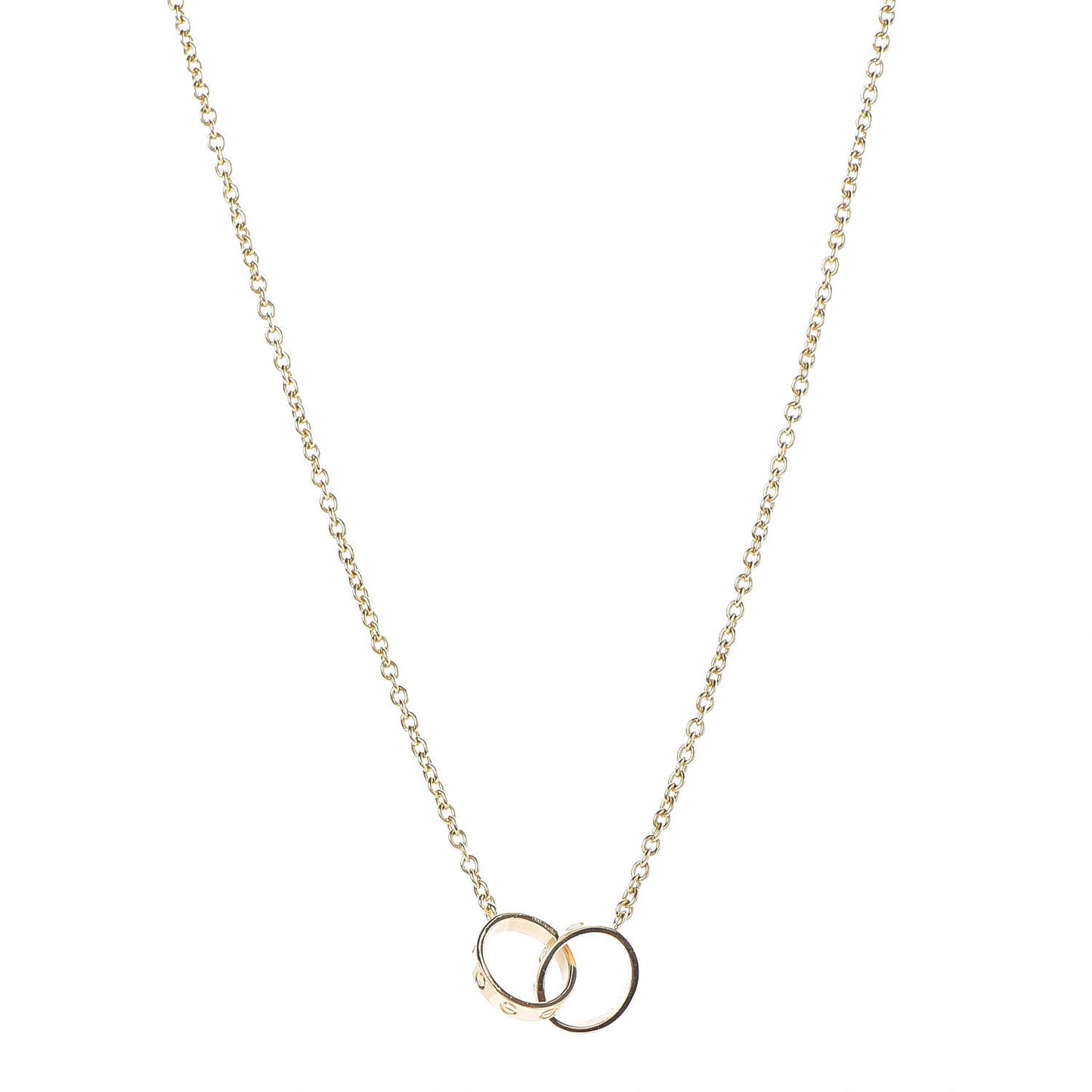 18K Yellow Gold Interlocking LOVE Necklace