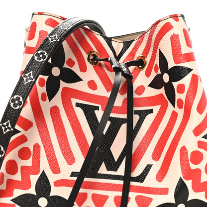 Louis Vuitton Monogram Giant Crafty NeoNoe MM Creme Rouge Black 7 of 10