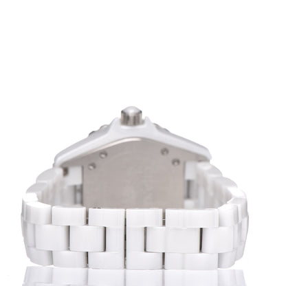 Chanel Stainless Steel Ceramic 33mm J12 Quartz Watch White 4 of 6