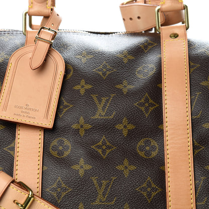Louis Vuitton Monogram Keepall Bandouliere 55 9 of 13