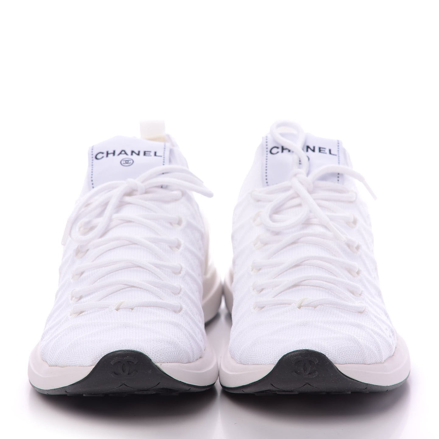 Mixed Fibers Quilted Womens CC Sneakers 40 White