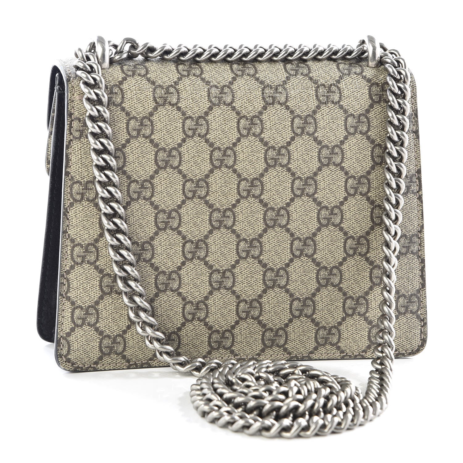 Gucci GG Supreme Monogram Mini Dionysus Shoulder Bag Black 2 of 9
