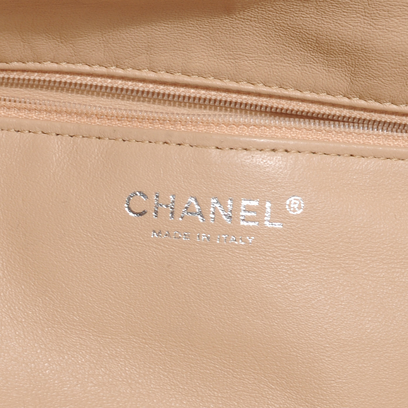 Chanel Metallic Deerskin Luxe Ligne Bowler Bronze 6 of 7