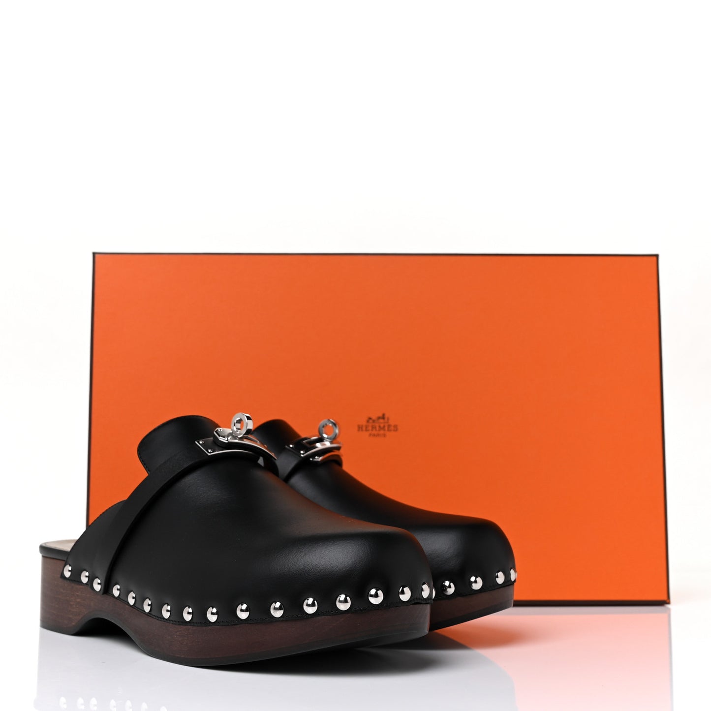 Calfskin Carlotta Mules 37 Black