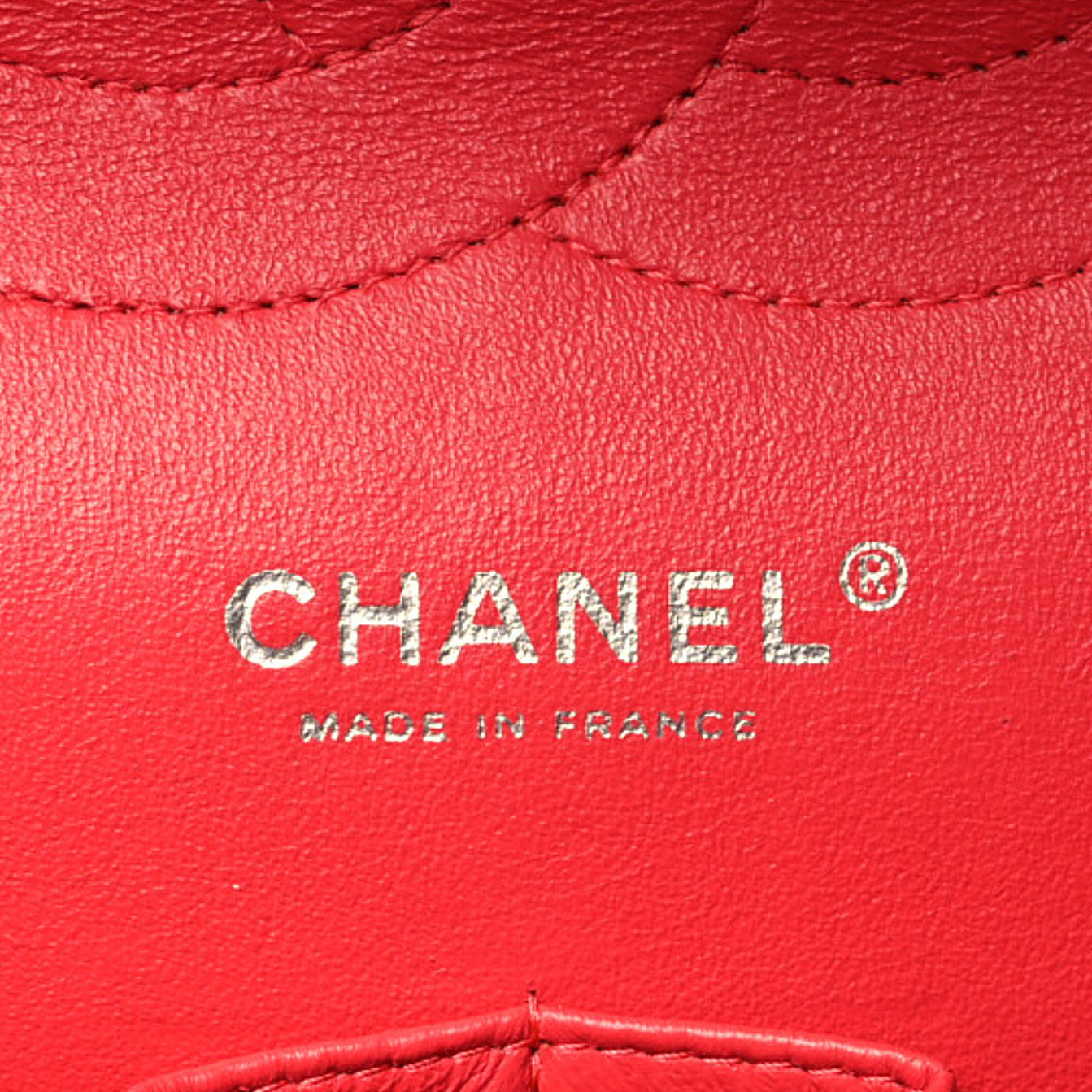 Patent Quilted Jumbo Double Flap Orange