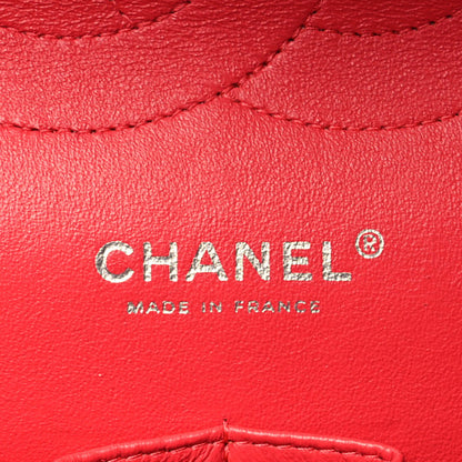 Chanel Patent Quilted Jumbo Double Flap Orange 6 of 10