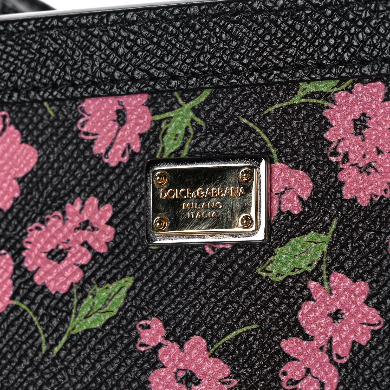 Dolce & Gabbana Dauphine Flower Print Medium Miss Sicily Satchel Black 17 of 20