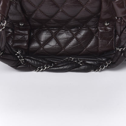 Chanel Distressed Lambskin Vintage Ligne Lady Braid Tote Brown 16 of 18