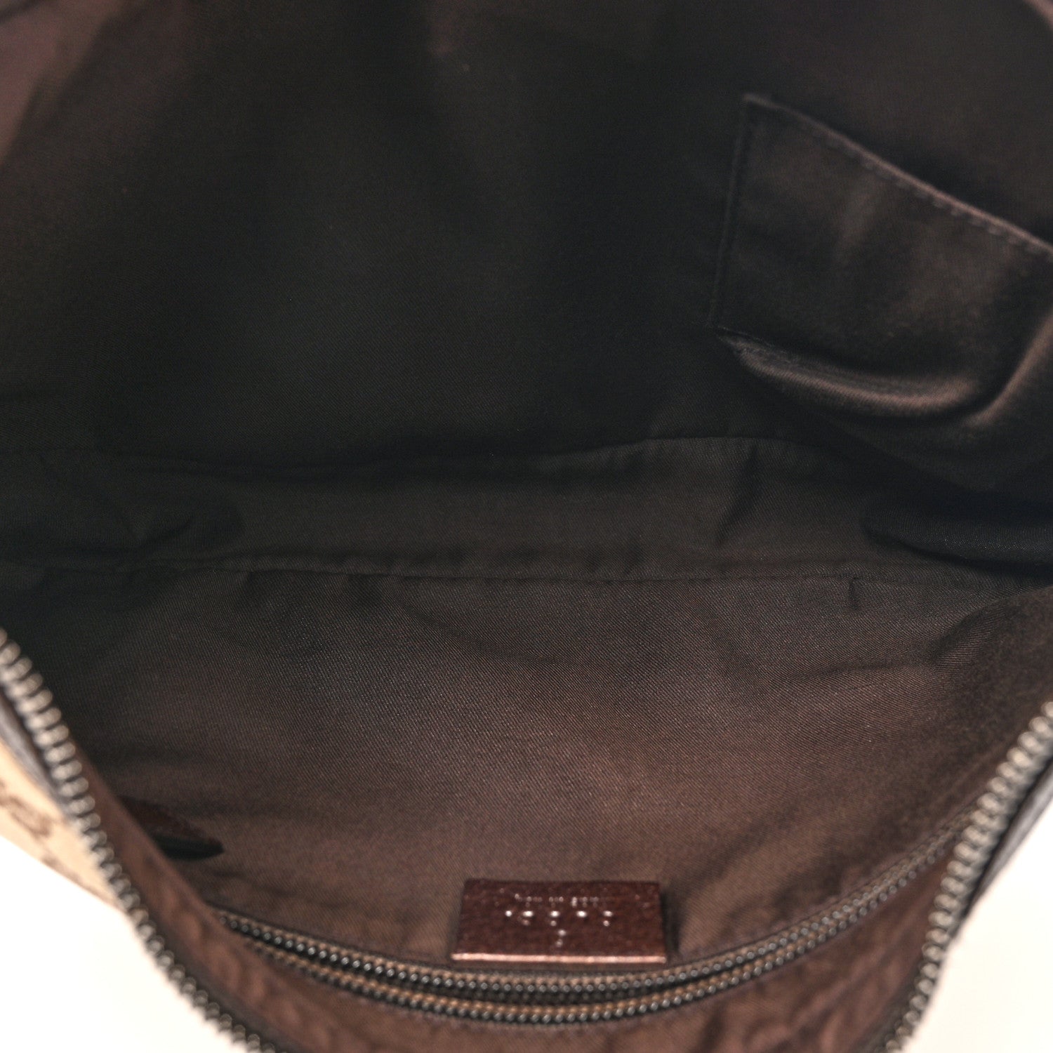 Gucci Monogram Medium Half Moon Hobo Dark Brown 4 of 10
