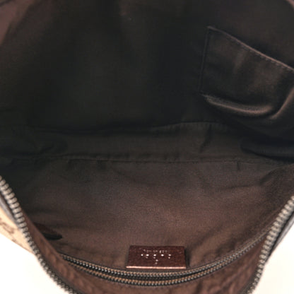 Gucci Monogram Medium Half Moon Hobo Dark Brown 4 of 10