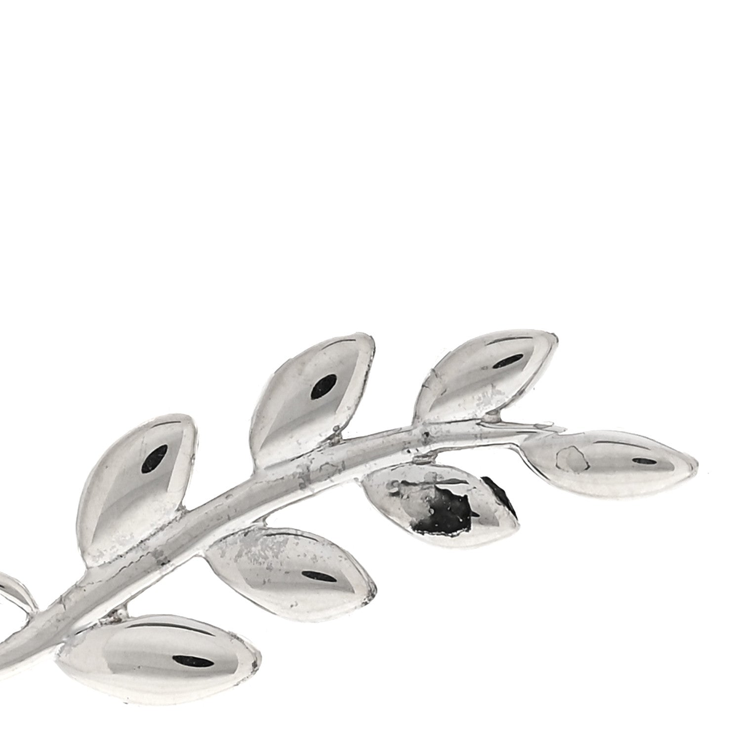 Tiffany Sterling Silver Paloma Picasso Olive Leaf Climber Earrings 5 of 5