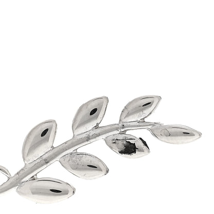 Tiffany Sterling Silver Paloma Picasso Olive Leaf Climber Earrings 5 of 5