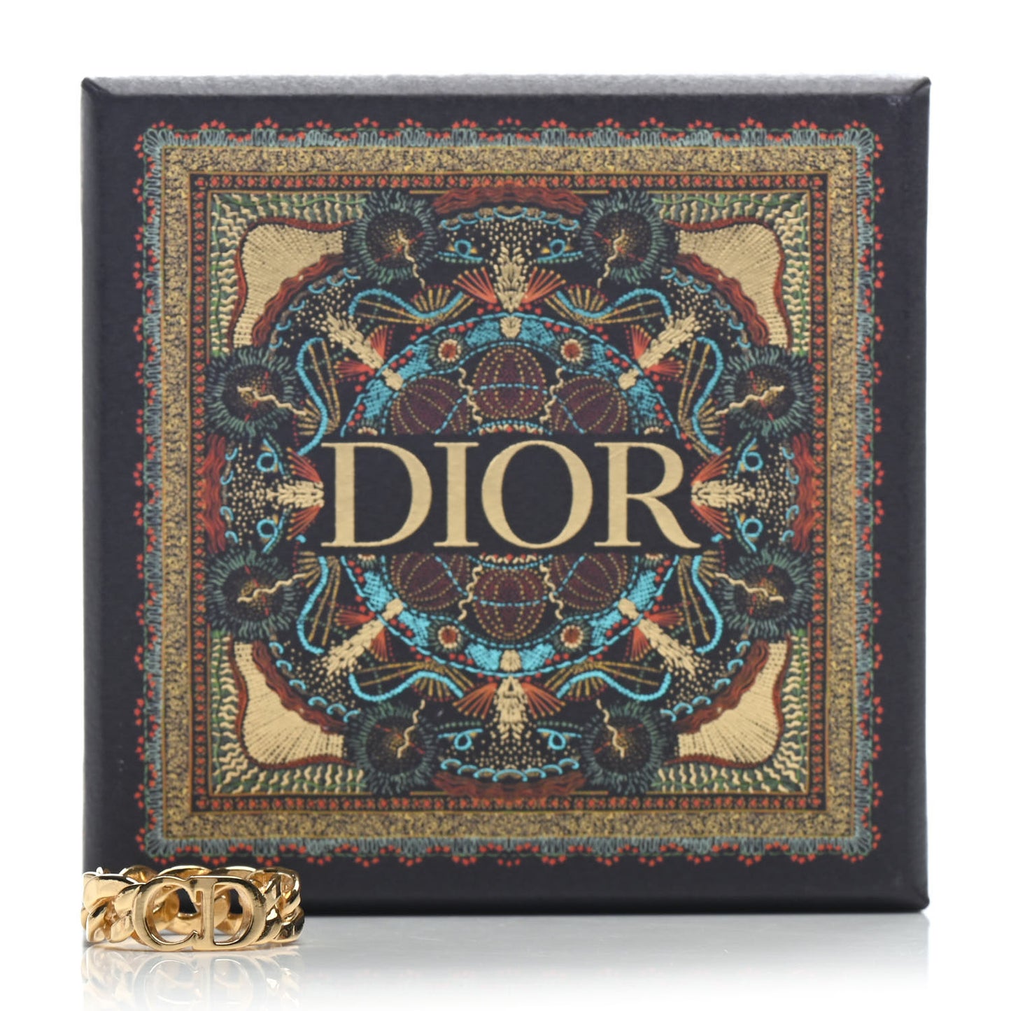 Metal Danseuse Etoile Chain Ring 54 7 Gold