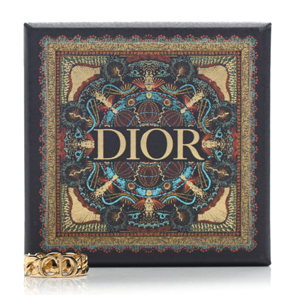Christian Dior Metal Danseuse Etoile Chain Ring 54 7 Gold 6 of 6