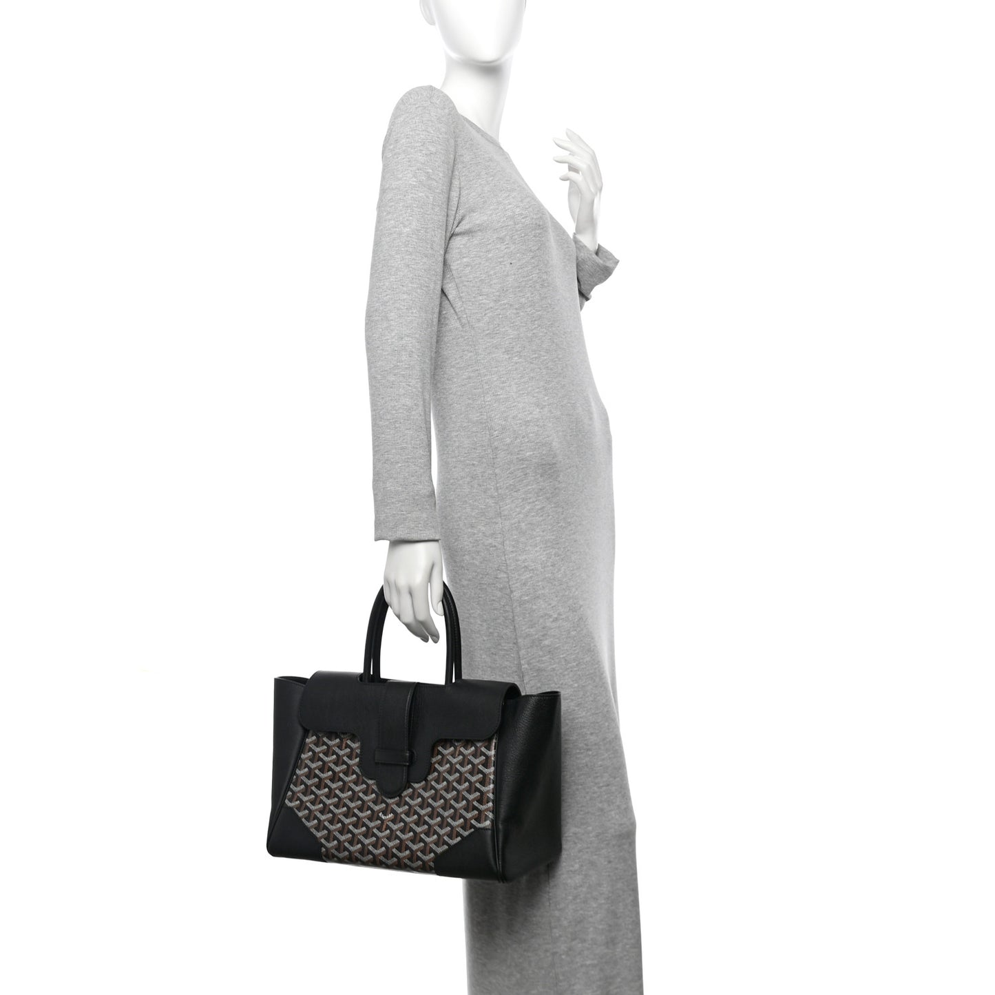 Goyardine Saigon Tote Black