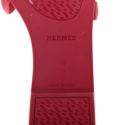 Hermes Rubber Aloha Sandals 39 Rose Baie 7 of 8