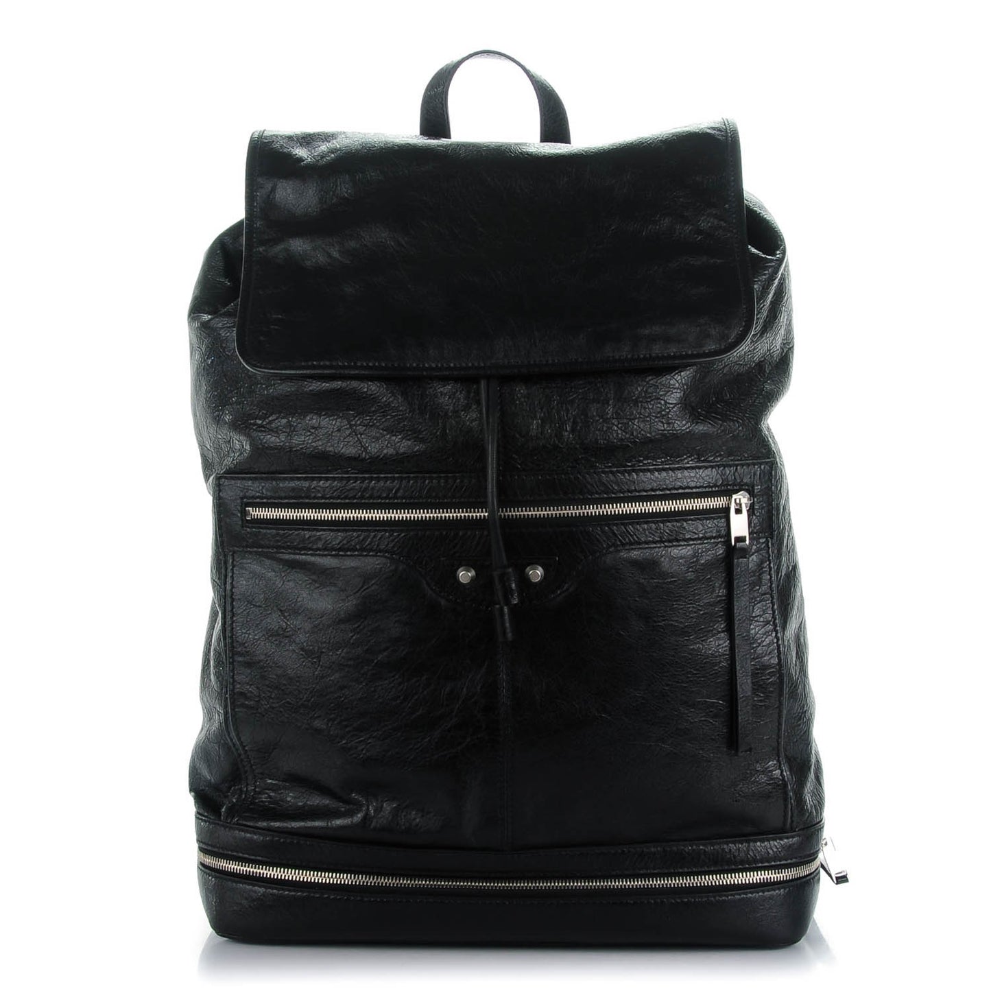 Agneau Classic Hardware Traveler Backpack Black