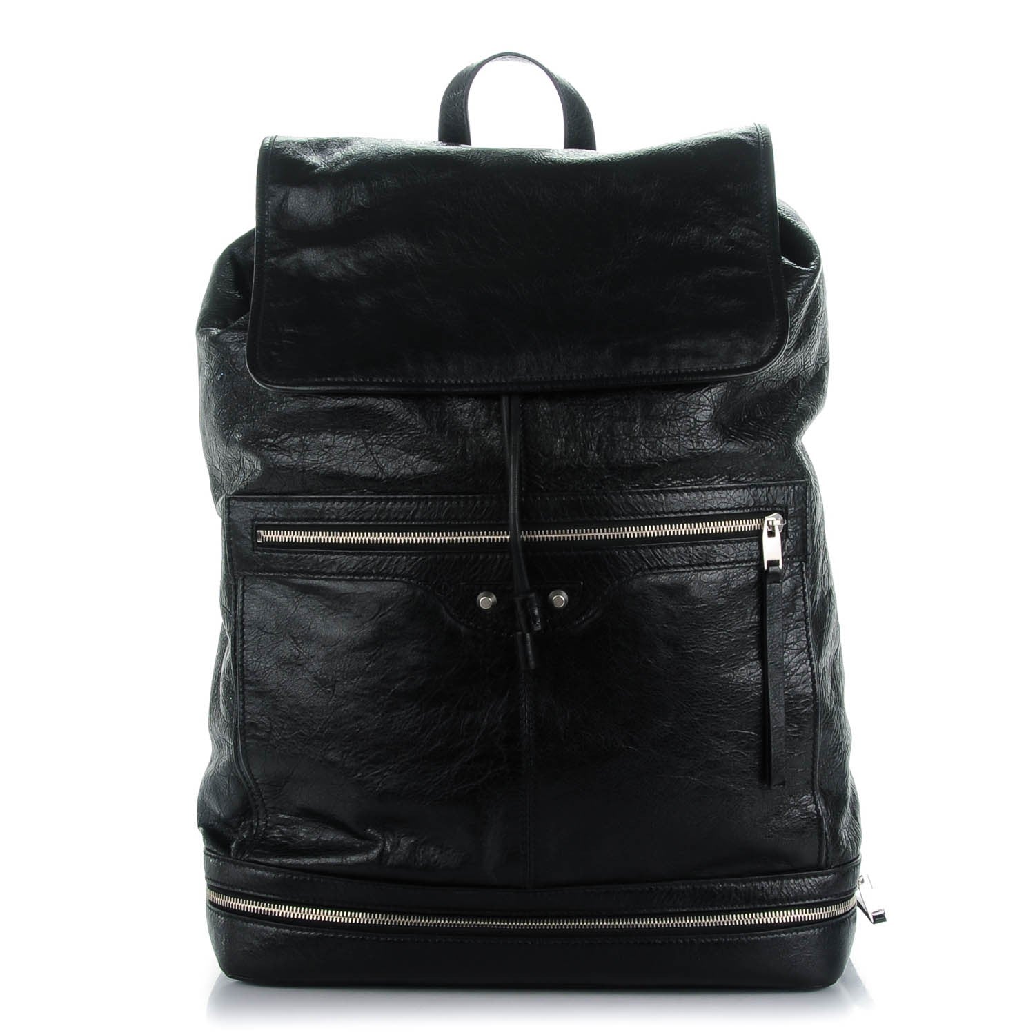 Balenciaga Agneau Classic Hardware Traveler Backpack Black 1 of 7