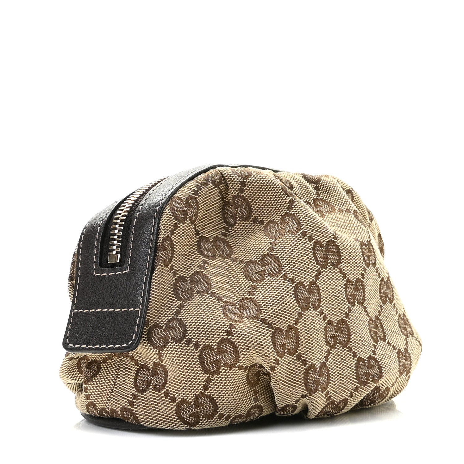 Gucci Monogram Medium Bamboo Cosmetic Case Dark Brown 3 of 7