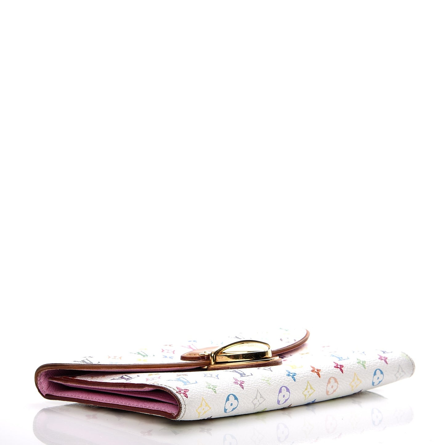 Monogram Multicolor Eugenie Wallet White Litchi