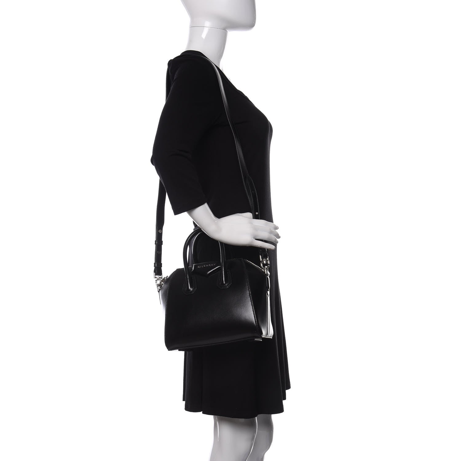 Givenchy Shiny Lord Calfskin Mini Antigona Black 2 of 10