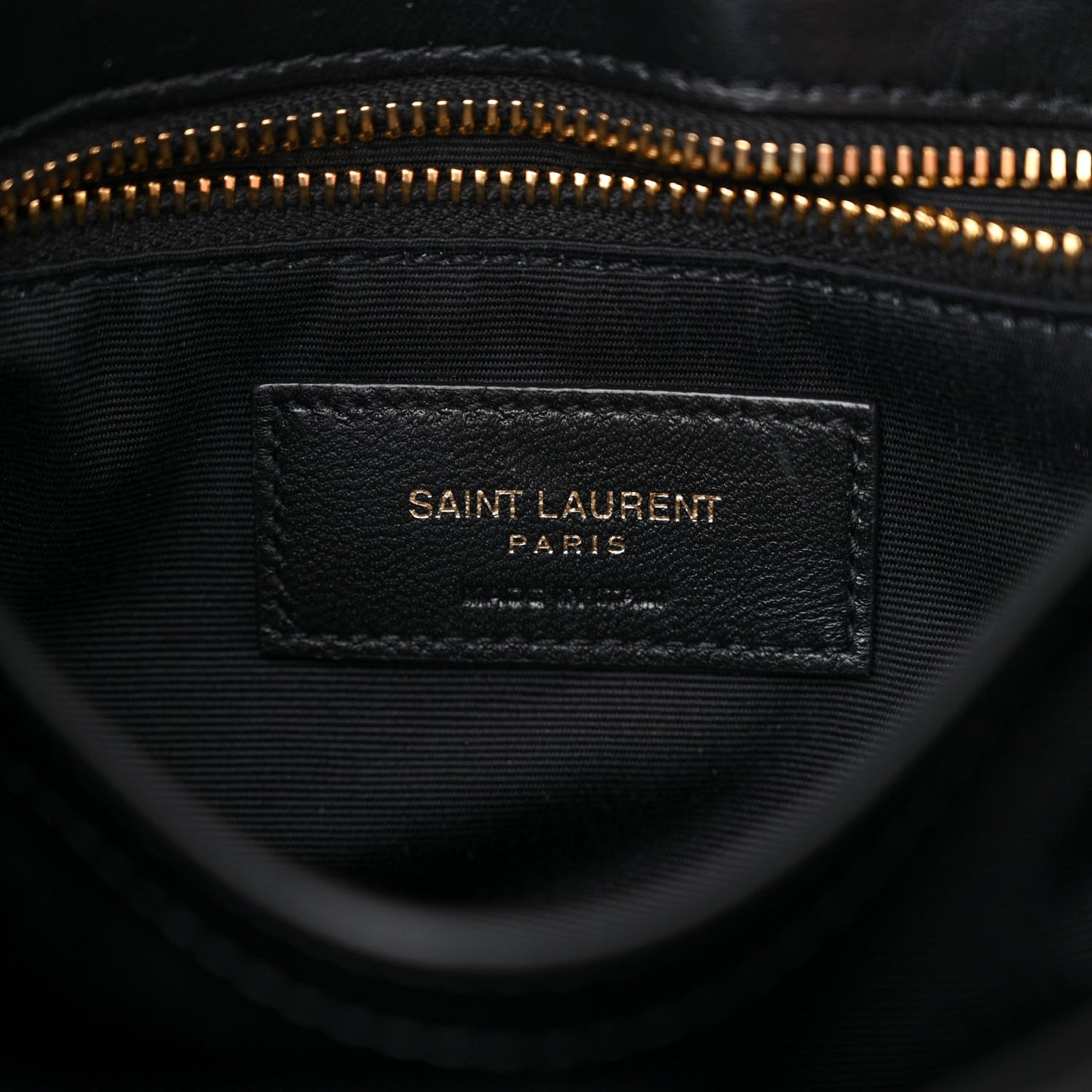 Calfskin Y Quilted Monogram Toy Loulou Crossbody Bag Black