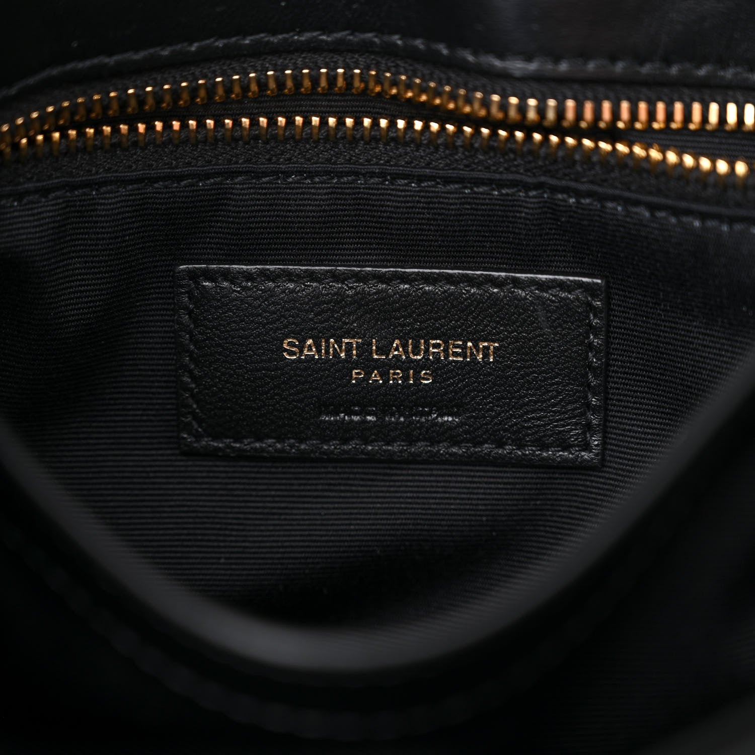Saint Laurent Calfskin Y Quilted Monogram Toy Loulou Crossbody Bag Black 6 of 12