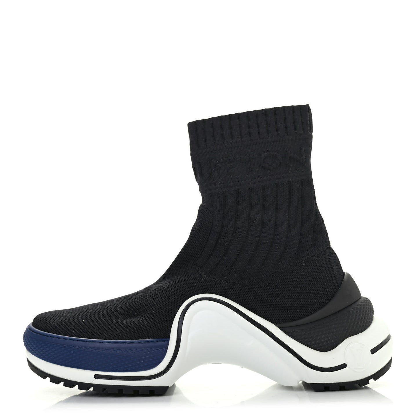 Stretch Textile LV Archlight Sneaker Boots 38 Black Blue
