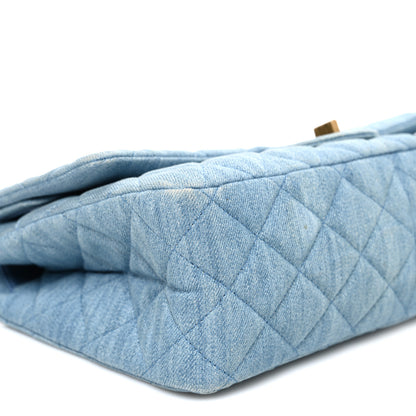 Chanel Denim Quilted 2.55 Reissue 226 Flap Light Blue 9 of 10