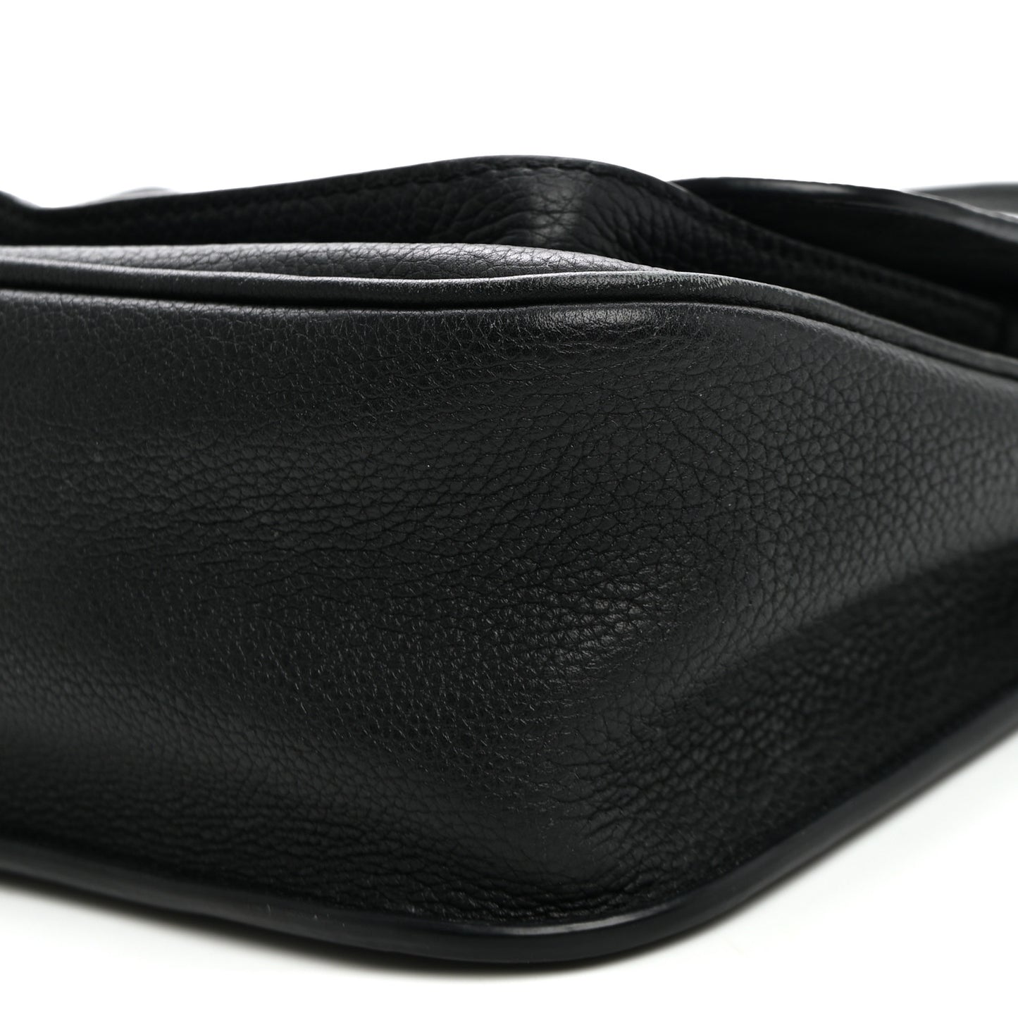 Grained Calfskin Lockme Chain Bag PM Black