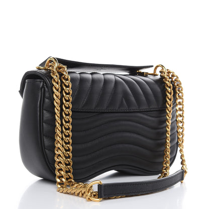 Louis Vuitton Calfskin New Wave Chain MM Black 3 of 10